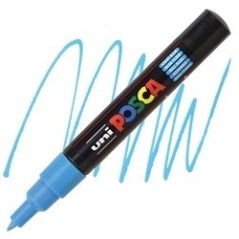 POSCA - PC1M Extra-Fine - Light Blue - Acrylic Maker