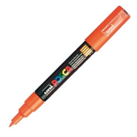 POSCA - PC1M Extra-Fine - Orange Foncé (Orange) - Marqueur Acrylique