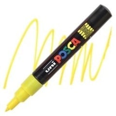 POSCA - PC1M Extra-Fine - Jaune (Yellow) - Marqueur Acrylique