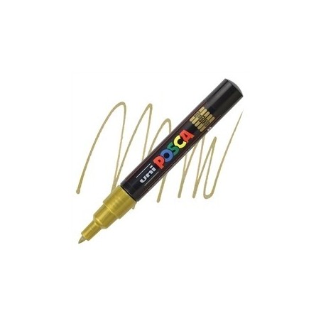 POSCA - PC1M Extra-Fine - Metallic Gold - Acrylic Maker