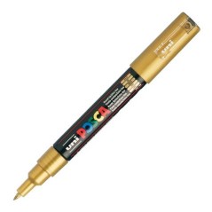 POSCA - PC1M Extra-Fine - Or (Metallic Gold) - Marqueur Acrylique