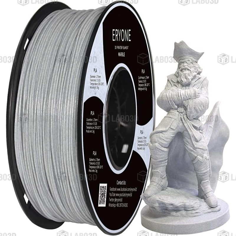 Eryone - PLA - Marble - 1.75mm - 1 Kg Eryone - PLA - Marble - 1.75mm - 1 Kg