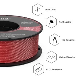 Eryone - PLA Galaxy - Red - 1.75mm - 1 Kg