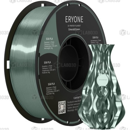 Eryone - PLA Silk - Dark Green - 1.75mm - 1 Kg