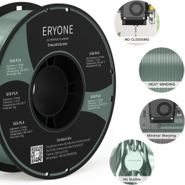 Eryone - PLA Silk - Dark Green - 1.75mm - 1 Kg