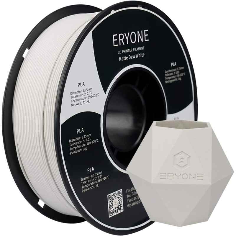 Eryone - PLA Matte - White - 1.75mm - 1 Kg