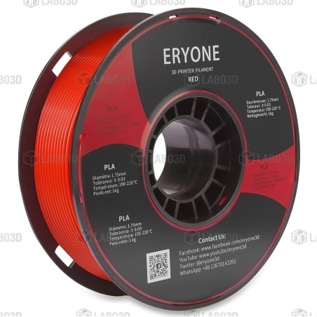 Eryone - PLA Standard - Red - 1.75mm - 1 Kg