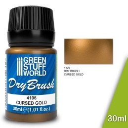 Green Stuff Word - Brossage à Sec Métallique - Cursed Gold - 4106