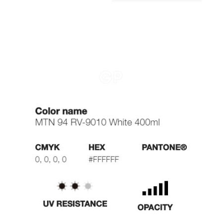 MTN 94 - Blanc (White) - R-9010 - 400ML