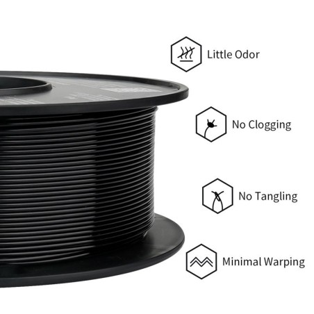 Eryone - PLA Standard - Jet Black - 1.75mm - 1 Kg