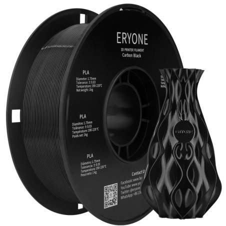 Eryone - PLA Standard - Noir Carbon (Carbon Black) - 1.75mm - 1 Kg