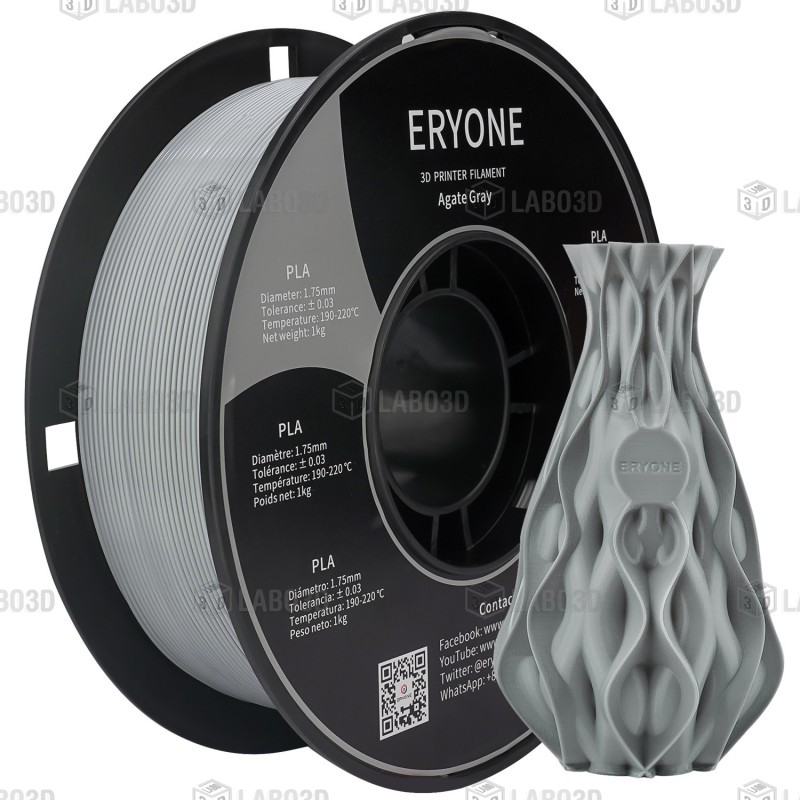 Eryone - PLA Standard - Agate Gray - 1.75mm - 1 Kg