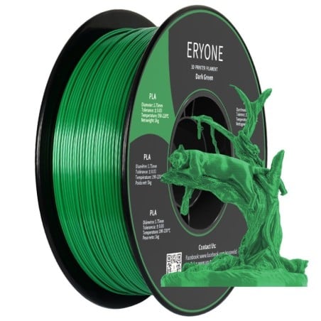 Eryone - PLA Standard - Vert Foncer (Dark Green) - 1.75mm - 1 Kg