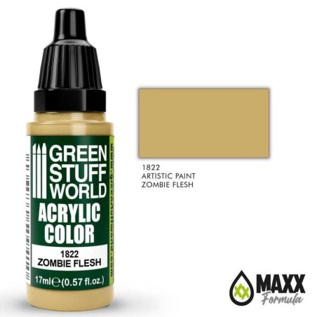 Green Stuff Word - Acrylic Color -  Zombie Flesh - 1822