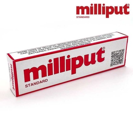 Milliput - pâte epoxy bi-composants grain standart - Jaune Gris