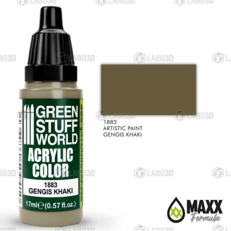 Green Stuff Word - Acrylic Color - Gengis Khaki - 1883