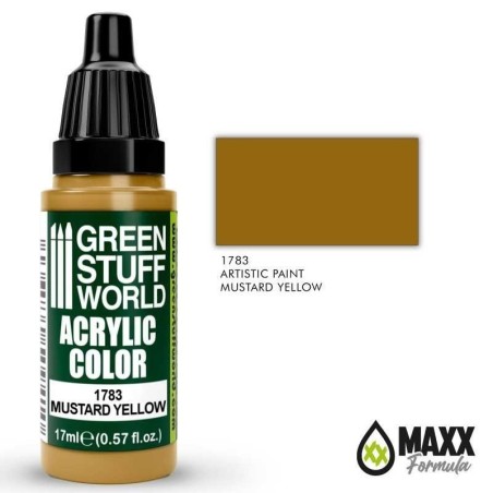 Green Stuff World - Acrylic Color - Mustard Yellow - 1783