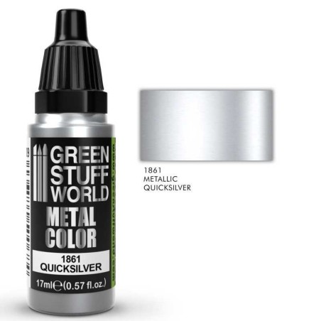 Green Stuff World - Peinture métallisée - QuickSilver - 1861