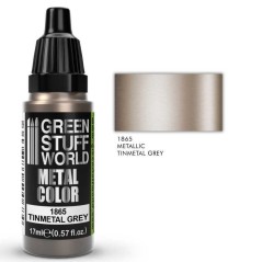 Green Stuff World - Metallic Paint - Tinmetal Grey - 1865