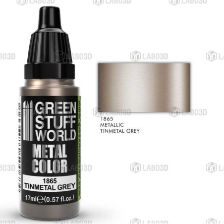 Green Stuff Word - Peinture métallisée - Tinmetal Grey - 1865