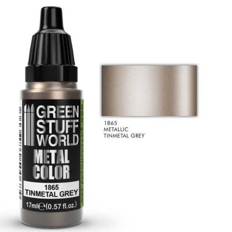Green Stuff World - Peinture métallisée - Tinmetal Grey - 1865