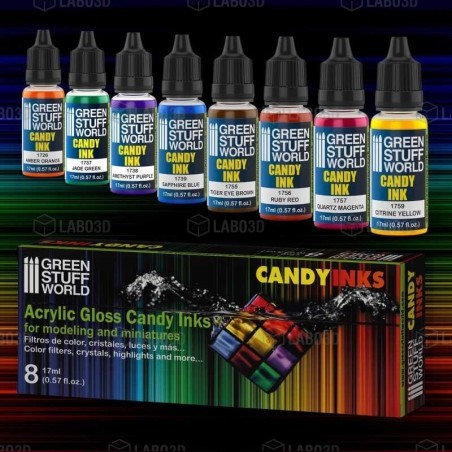 Green Stuff Word - Set 8X Encre Candy - 9568
