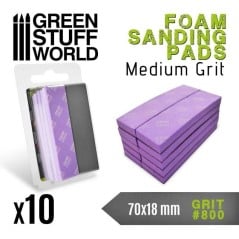 Green Stuff World - Foam Sanding Pads - 800 grit - 10772