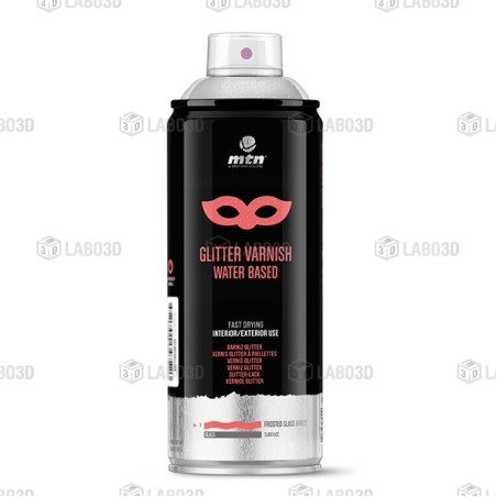 MTN PRO vernis glitter à paillettes - Argent - 400ml