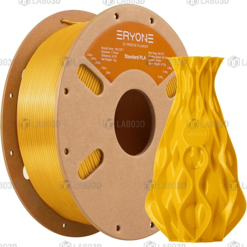 Filament PM - PLA - Jaune (Yellow) - 1.75mm - 1 Kg