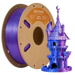 Filament SILK PLA tri-color ERYONE 1.75mm rouge jaune bleu