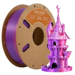 Eryone - PLA Silk Dual-Color - Orange Rouge & Violet (Orange Red & Purple) - 1.75mm - 1 Kg
