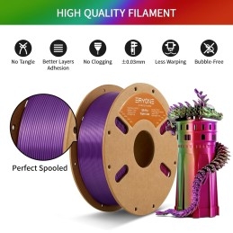 Eryone - PLA Silk Triple-Color - Rouge & Violet & Vert (Red & Purple &  Green) - 1.75mm - 1 Kg