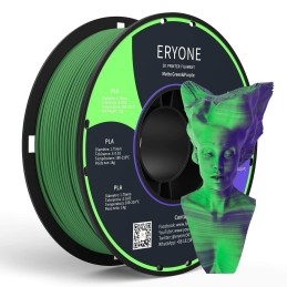 Eryone - PLA Matte Dual-Color - Vert & Violet (Green & Purple) - 1.75mm - 1 Kg