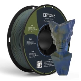 Eryone - PLA Matte Dual-Color - Bleu Marine & Vert Olive (Navy Blue & Olive Green) - 1.75mm - 1 Kg