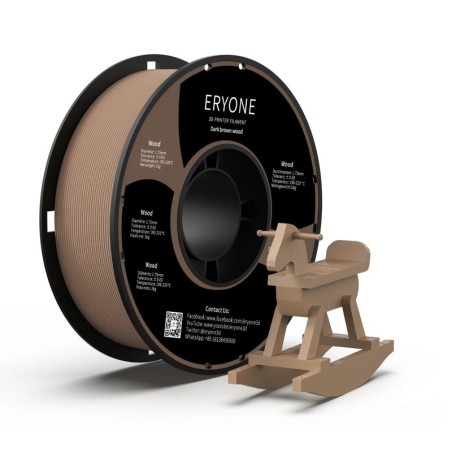 Eryone - PLA Wood - Bois Foncé (Dark Wood) - 1.75mm - 1 Kg