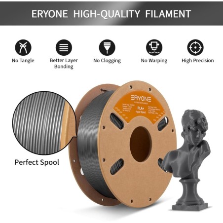 Eryone - PLA+ High Speed - Gris (Gray) - 1.75mm - 1 Kg