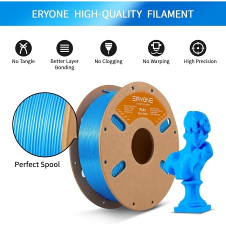 Eryone - PLA+ High Speed - Bleu Cyan - 1.75mm - 1 Kg