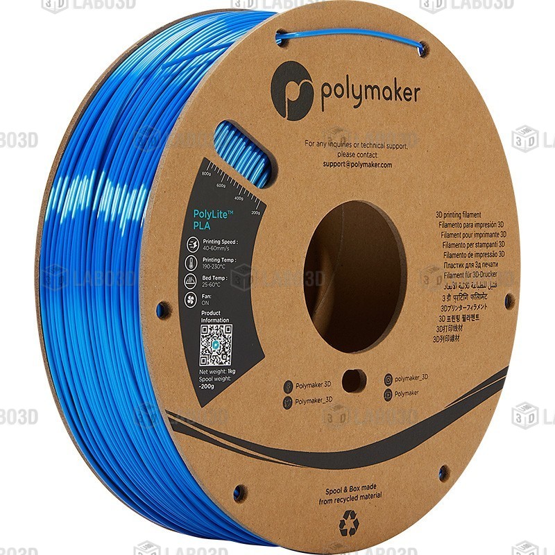 Polymaker PolyLite Silk - PLA - Blue - 1.75mm - 1 Kg