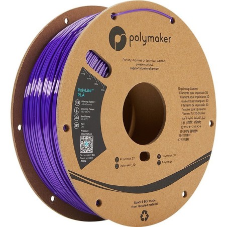 Polymaker PolyLite Silk - PLA - Purple - 1.75mm - 1 Kg