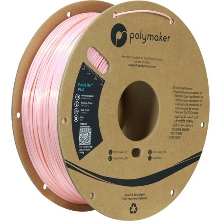 Polymaker PolyLite Silk - PLA - Pink - 1.75mm - 1 Kg