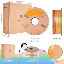 Eryone - PLA - Silk Mountain Mirage Rainbow - 1.75mm - 1 Kg