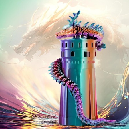 Eryone - PLA Silk Triple-Color - Violet & Turquoise & orange brulé (Purple & Blue Green & Burnt Orange) - 1.75mm - 1 Kg