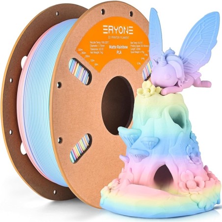 Eryone - PLA Matt - Arc-en-ciel Macaron (Macaron Rainbow Matt ) - 1.75mm - 1 Kg